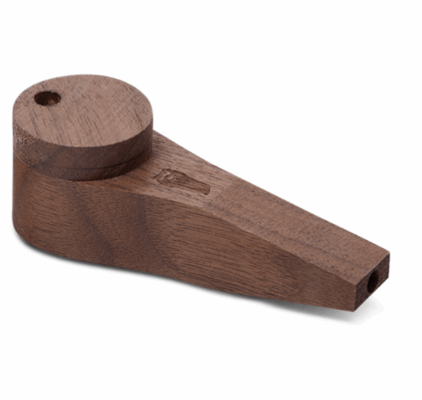 Bearded Circle Wooden Pipe w/Lid Walut
