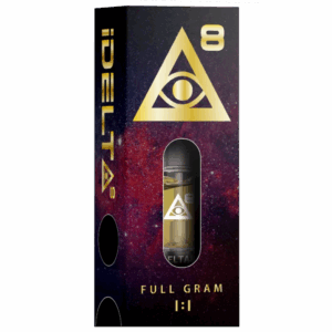 iDelta 8 Vape Cartridge Gold + CBD 1:1 1mL