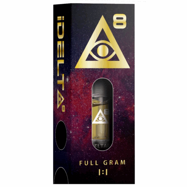 iDelta 8 Vape Cartridge Gold + CBD 1:1 1mL