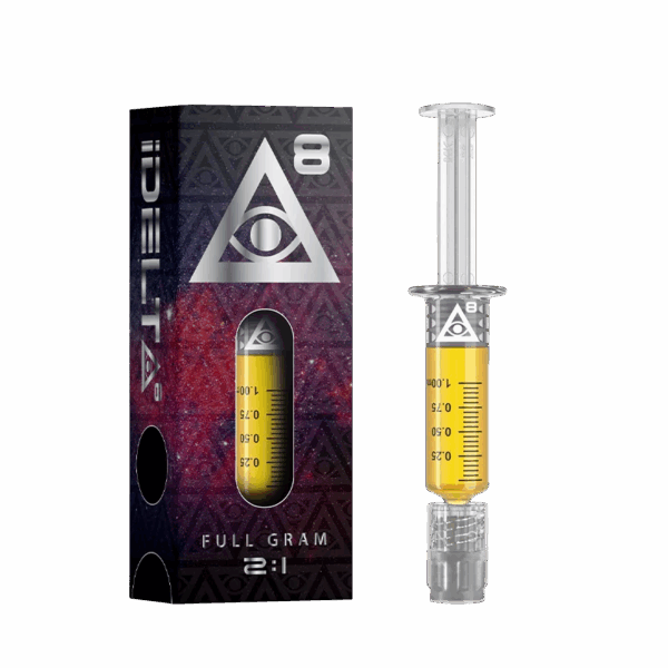 Delta 8 CBD Dab Uncut Syringe 1G Silver 2:1