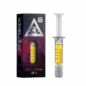 Delta 8 CBD Dab Uncut Syringe 1G Silver 1:2