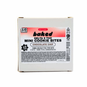 Delta 9 THC Mini Chocolate Chip Cookies 4-ct (Total THC 40MG)