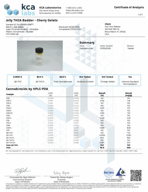 Jelly THCA Live Rosin Dabs 2G - Image 8