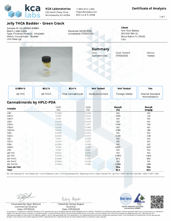Jelly THCA Live Rosin Dabs 2G - Image 10