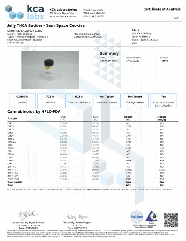 Jelly THCA Live Rosin Dabs 2G - Image 13
