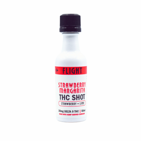 Flight Elixir Delta 9 THC 30mg Cocktail Shot - Strawberry Margarita 50mL