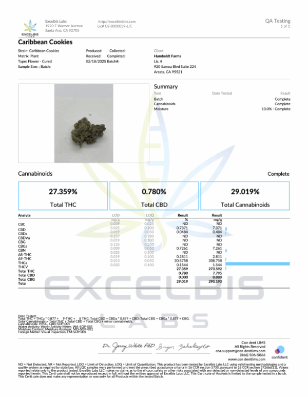 THCA Flower Private Reserve Caribbean Cookies (H) - Image 2