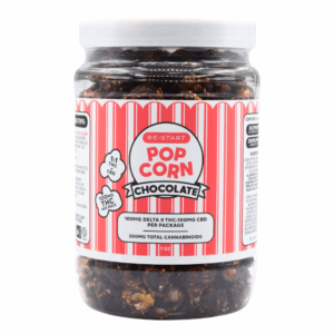 Delta 9 THC 100MG + CBD 100MG Chocolate Popcorn 7oz