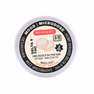 Delta 9 2MG THC Sour Fruit Tarts 20-ct Microdose