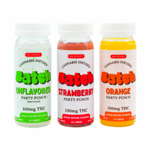 RESTART Batch 100mg D9 THC Party Punch 4oz 3-pack Bundle “Last Call for Pineapple"