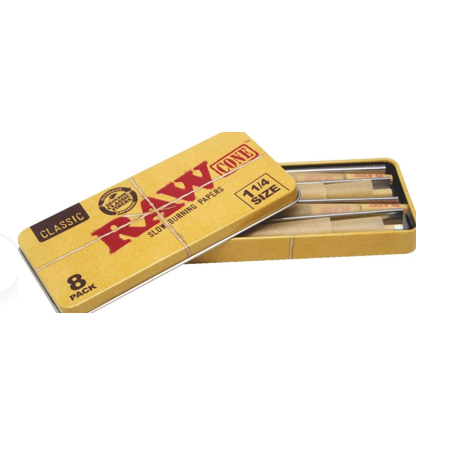 Raw Classic Cone Tin (8/pk 1 1/4")