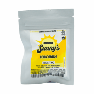 Sunny's Delta 9 THC 10mg Lemonade Gummies 4-ct