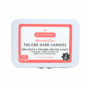 THC Hard Candies 40-ct Microdose (Total THC 80MG + CBD 80MG)
