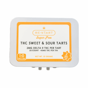 THC Sour Fruit Tarts 20-ct Microdose (Total THC 40MG)