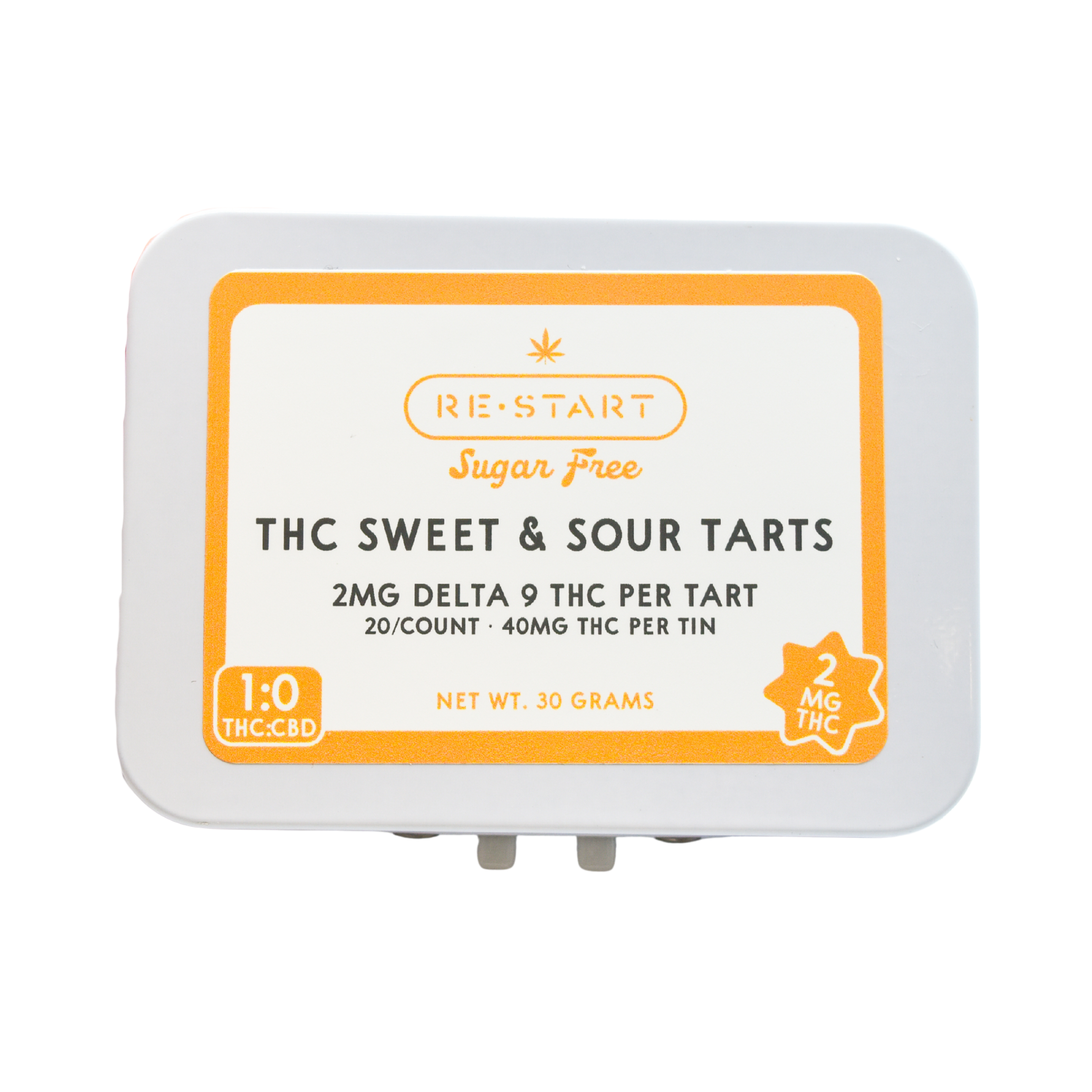 THC Sour Fruit Tarts 20-ct Microdose (Total THC 40MG)