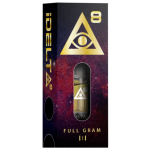 iDelta 8 Vape Cartridge Gold + CBD 1:1 1mL *ONLINE ORDER ONLY