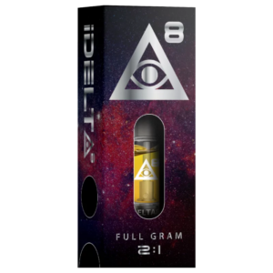 iDelta 8 Vape Cartridge Silver + CBD 2:1 1mL *ONLINE ORDER ONLY