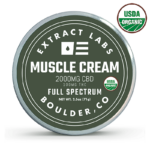 Organic Muscle Cream Full Spectrum 2000mg CBD + 100MG THC Topical
