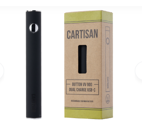Cartisan Button VV 900 Dual Charge Vape Pen - 2G