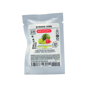 Delta 8 THC 25MG Relief Gummies Watermelon Lime 2-ct