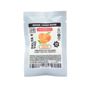 Delta 9 High Dose THC 20mg Gummy- Texas Tangie 1-ct