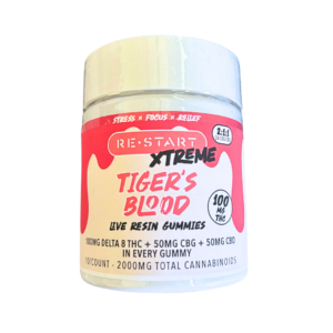 Delta 8 THC CBG CBD 200MG Gummies Tiger's Blood