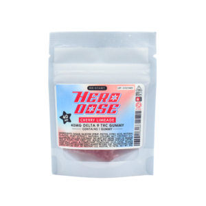 Hero Dose Delta 9 THC 40mg Gummies Cherry Limeade 1-ct