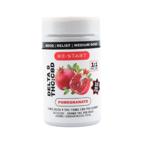 Delta 9 THC CBD 20MG Pomegranate Gummies 30-ct