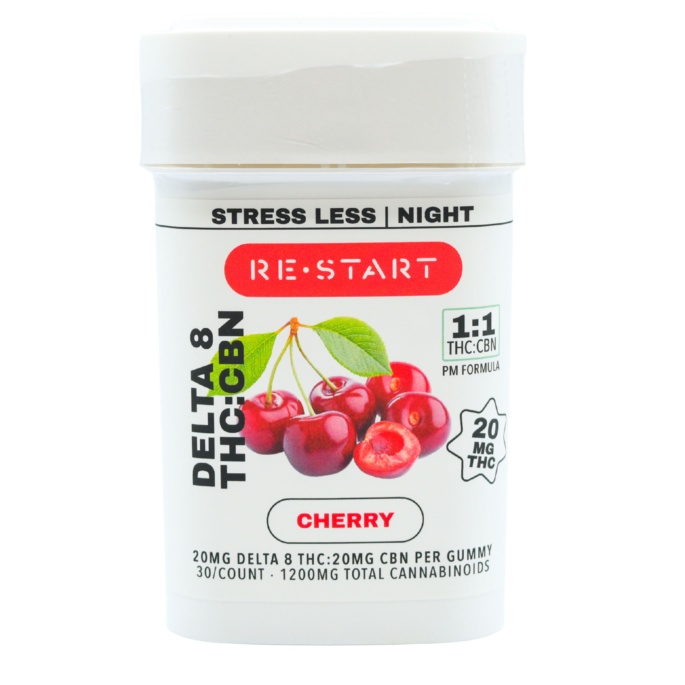 Delta 8 THC CBN 40MG Gummies Cherry (1:1) - Image 2