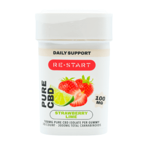 CBD NO THC Gummies 100MG Strawberry Lime (Intro Special)
