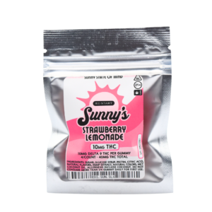 Sunny’s Delta 9 10mg THC Strawberry Lemonade Gummies 4-ct
