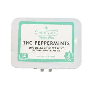 Sugar Free THC Peppermints 20-ct Microdose