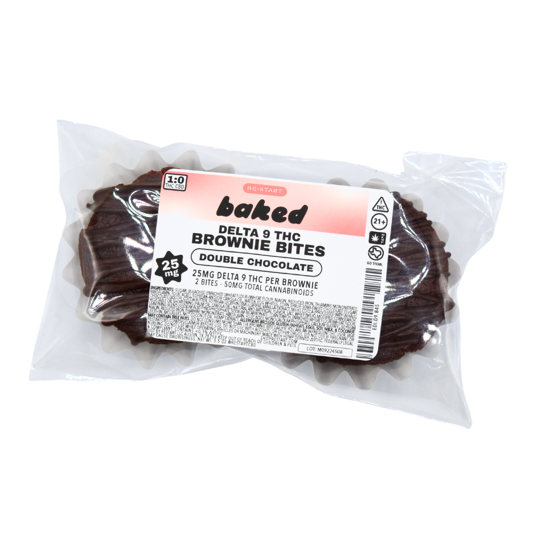 Delta 9 THC 25mg Brownie Bites (2-ct 50mg)