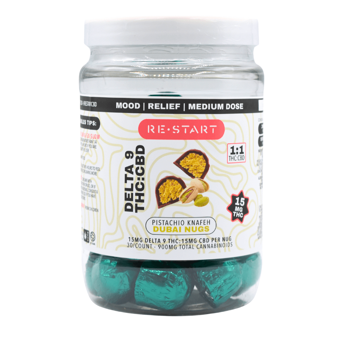 Delta 9 THC CBD 30MG Pistachio Dubai Nugs (1:1)