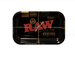 RAW Rolling Tray Small (11”x7”) Classic Black