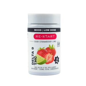 Delta 9 THC 5mg Gummies Strawberry Lime 30-ct