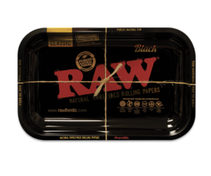 RAW Rolling Tray - Large Classic Black