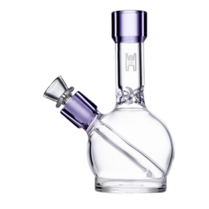 Human Grade 6” Ball Bong - Clear / Lavender