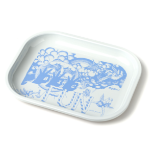 BigFun! Rolling Tray x Earls Pearls - White Blue