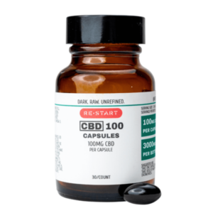 Dark Unrefined CBD Capsules 100mg 30-ct (High Strength)