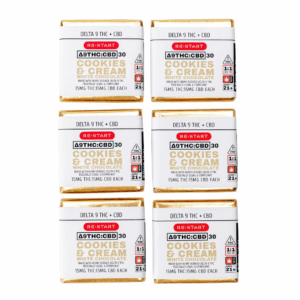 Delta 9 THC White Chocolate Cookies & Cream Minis 6-ct