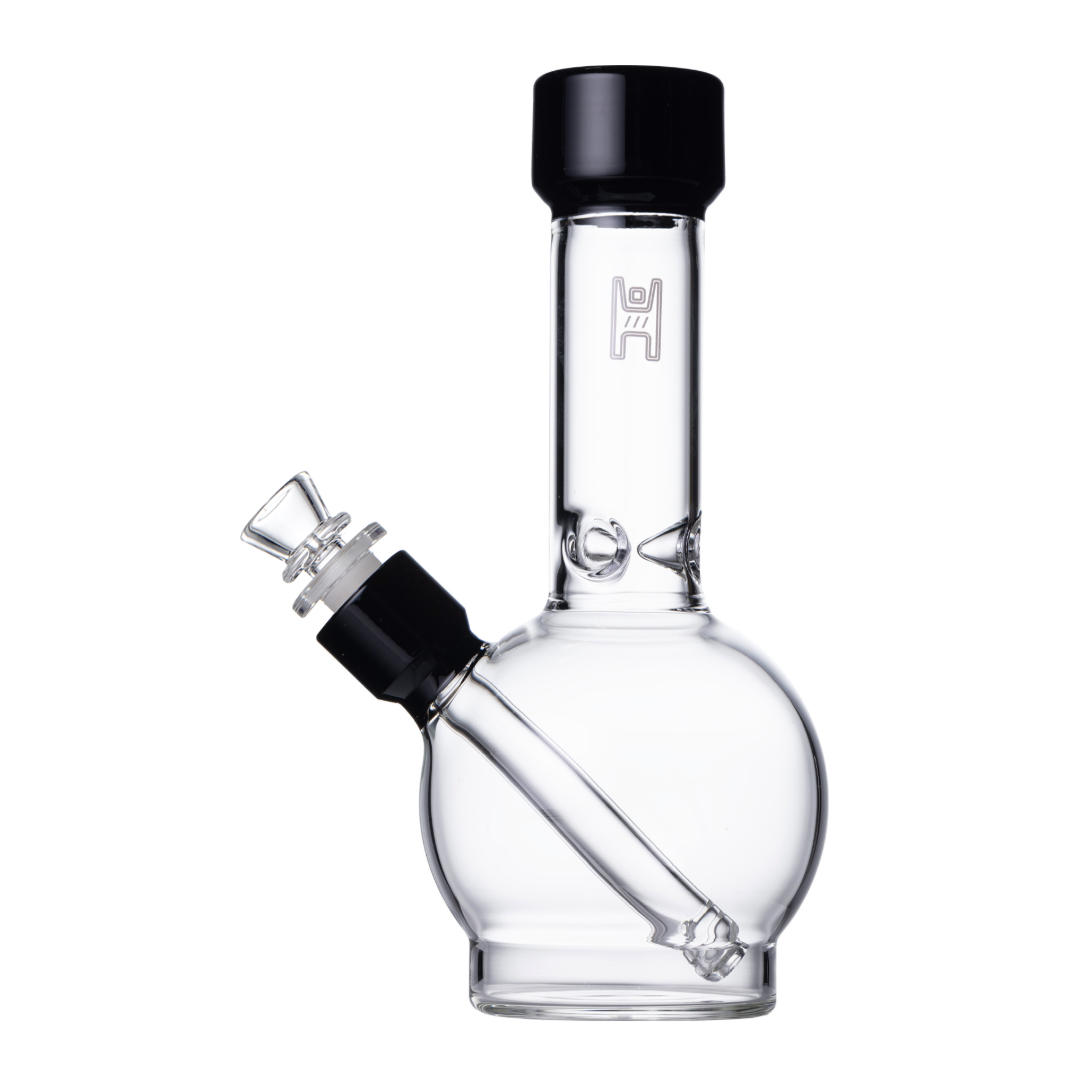 Human Grade 9" Ball Bong - Clear w/Black