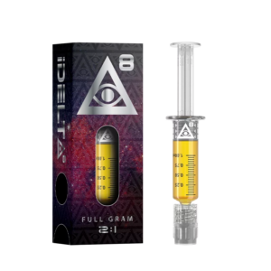 iDelta 8 CBD Dab Syringe 1mL Silver (900MG 2:1)