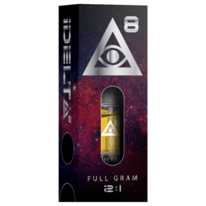 iDelta 8 Vape Cartridge Silver + CBD 2:1 1mL "ONLINE ORDER ONLY"