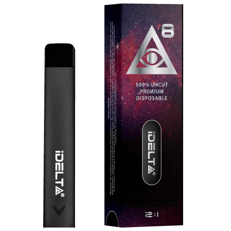 iDelta 8 Disposable Vape Pen Silver + CBD 1:2 2mL "ONLINE ORDER ONLY"
