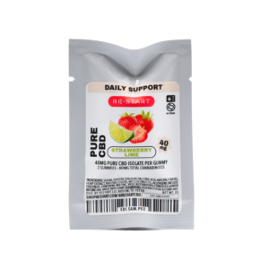 CBD NO THC Gummies 40MG Strawberry Lime 2-ct