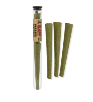 Raw Pressed Bud Wrap Cones 1 1/4” 3-ct
