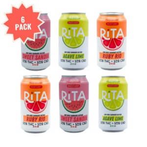 RESTART Rita Delta 9 THC 5MG + CBD 5MG Seltzer Variety 6-pk