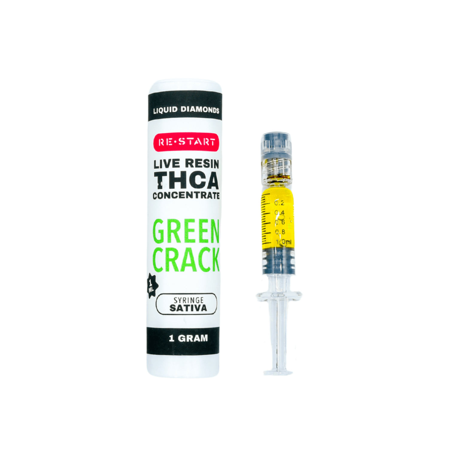 THCA Dab Syringe Green Crack (S) Live Resin - RESTART​ CBD & THC