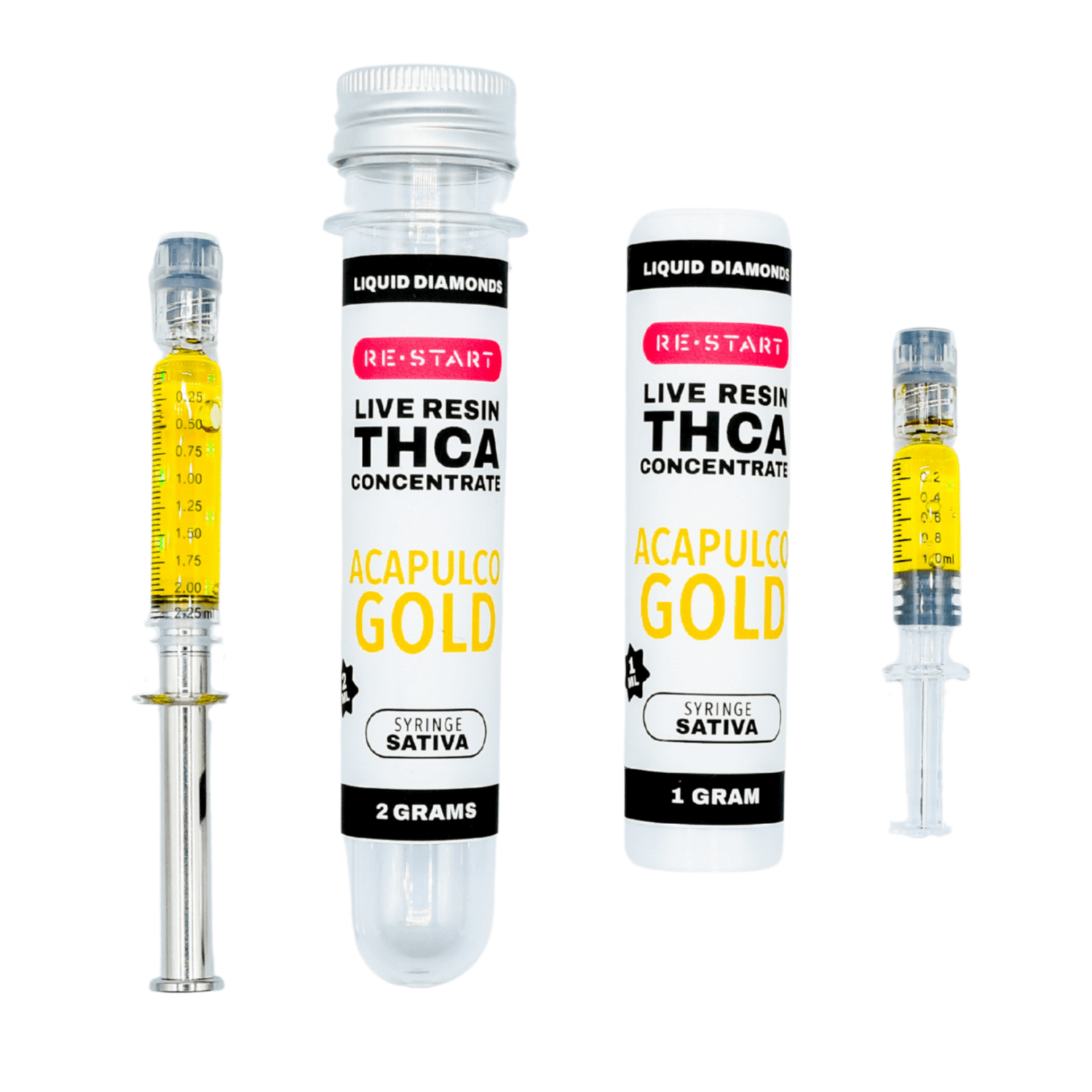 キモ　ハワイアンゴールド　リトグラフ THCA Dab Syringe Acapulco Gold (S) Live Resin - RESTART​ CBD & THC